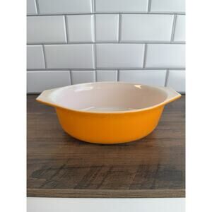 Vintage Pyrex Orange # 043 1 1/2 Quart Casserole No Lid